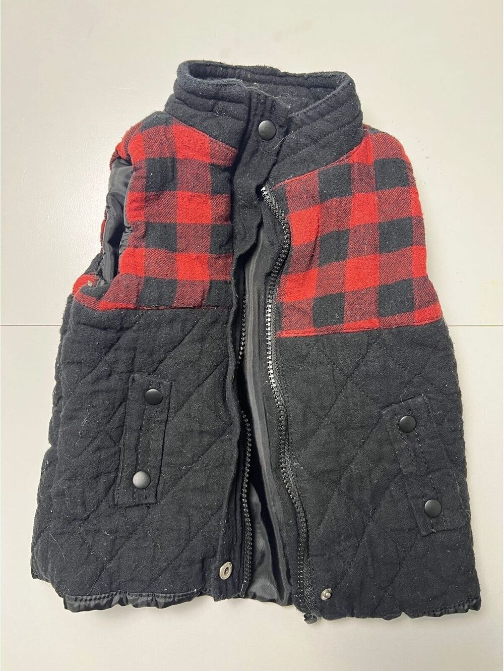 Tommy Bahama Buffalo Plaid Quilted Puffer Vest Toddler 2T